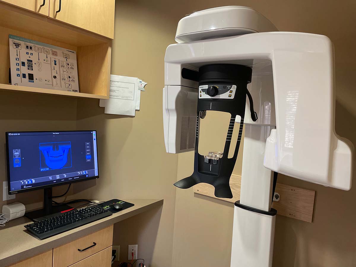 CBCT scanning room at Woodland Family Dentistry